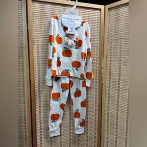 Tahiti 3pc Pumkin Pajamas Sz 4T